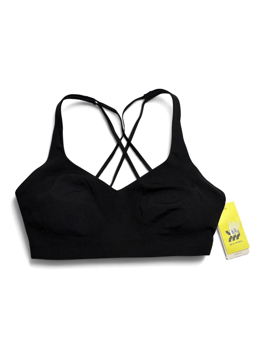 NWT All in Motion Strappy Super Flex Sports Bra Size Medium
